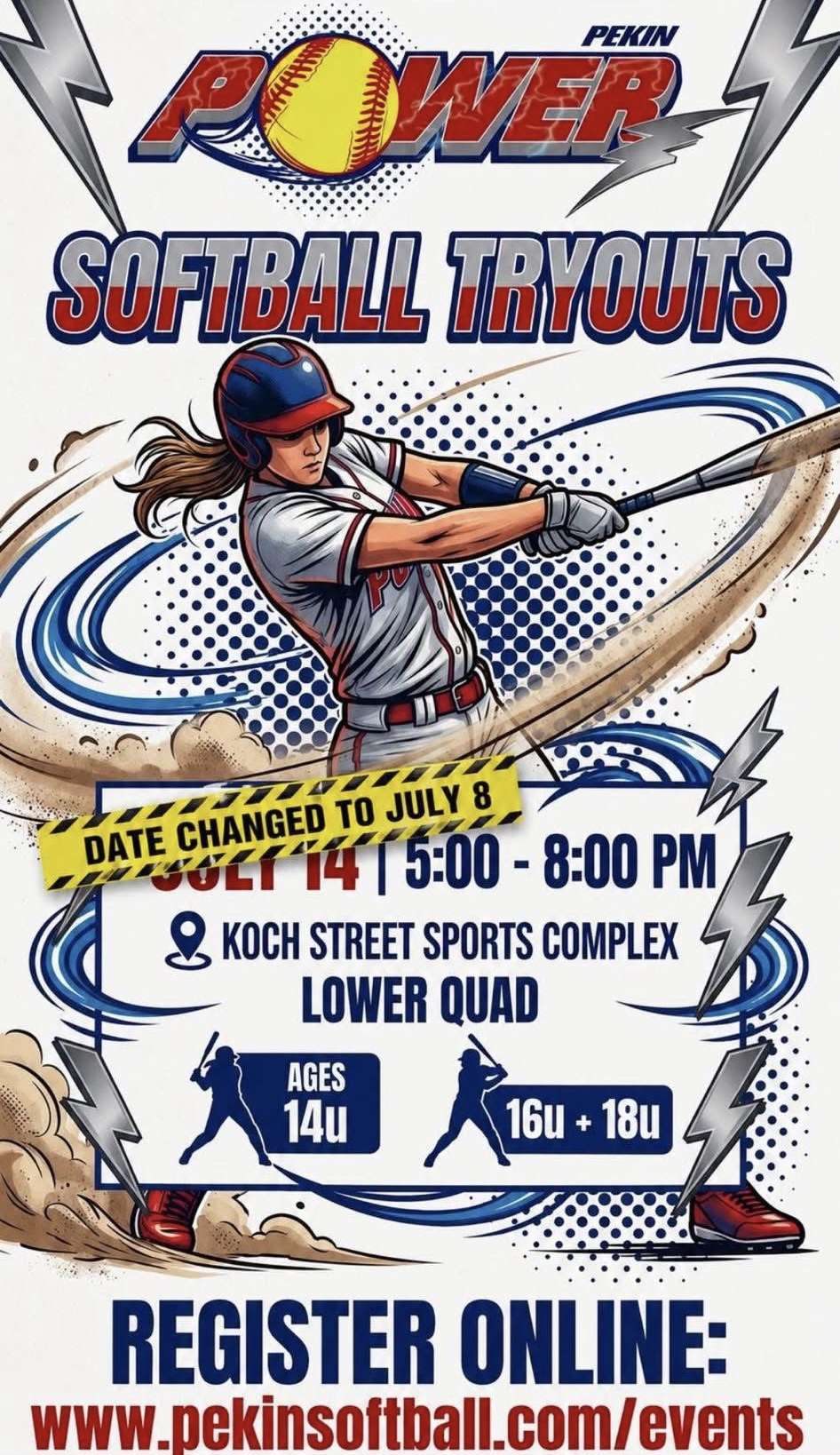 Softball Tryouts Flyer