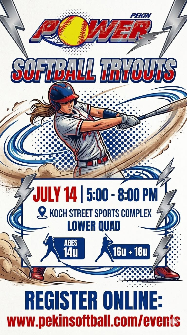 Softball Tryouts Flyer